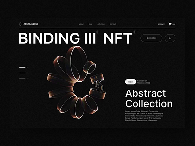 Binding III, UX/UI & NFT art 3d abstract animation art c4d design designer figma motion design motion graphics nft nft community redshift tezos ui ui design uidesign uiux web design webdesign
