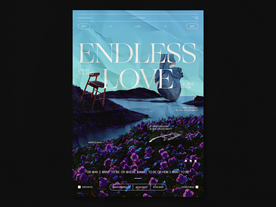 Endless Love, Poster/Editorial Design/NFT 3d 3d design animation art art design design editorial editorial design figma nft nft community nfts poster poster design ui uidesign uiux webdesign