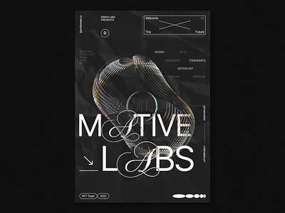 Mative Labs NFT Token, Poster/Editorial Design 3d agency branding c4d design editorial editorial design figma graphic design illustration logo mativelabs poster poster design redshift typography ui uidesign uiux webdesign