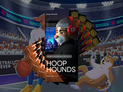 Hoop Hounds — NBA Collection, NFT, Web & UX/UI