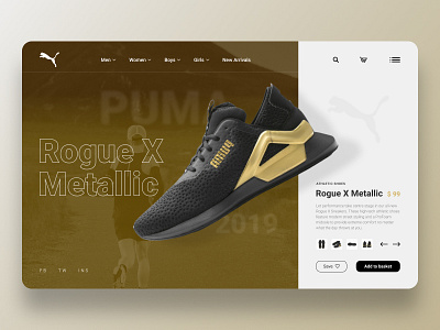 Puma shoes, concept by Artemii Lebedev on Dribbble