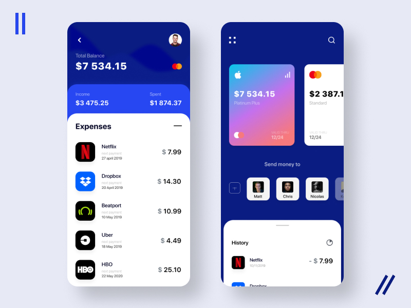 Mobile app payment, concept by Artemii Lebedev on Dribbble