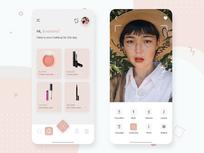 Lirellate - make up & skin care, mobile application app design apple beauty concept design dribbble figma interface ios loreal mobile ui uidesign uiux ux