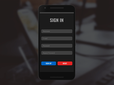 Daily UI Challenge 001: Sign In app daily 100 daily 100 challenge daily challange dailyui dailyui 001 design flat ui ux