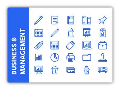 Business and Management Icons business button icon icon a day icon app icon pack icon set iconographic iconography icons illustration management ui ux