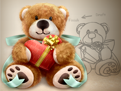 Teddy Bear Icon - for Rich Displays (High pixel Density) doll icon photoshop soft toy
