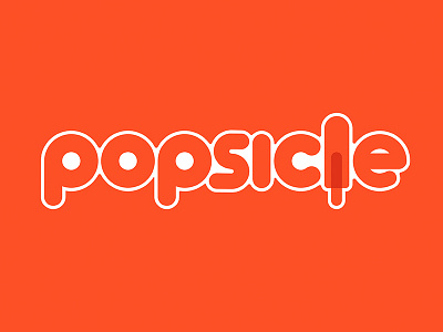 Popsicle ccad logo logotype popsicle red summer vector