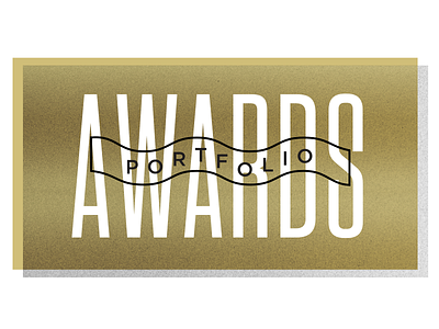 Portfolio Awards gold header logo portfolio texture vector