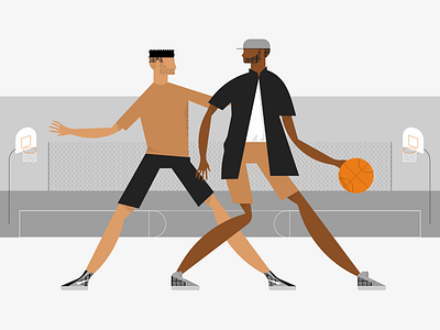 Sketch II basketball flat illustration shoes texture urban vector