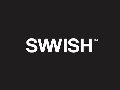 Swish branding design helvetica identity logo minimal