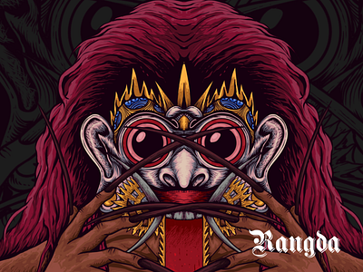 Rangda artwork bali coverart design digital drawing illustration inspiration masks procreate reference