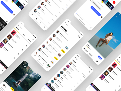 Backpack - UI Kit Free for Adobe XD adobe xd free ui kit freebie freebie xd ios social app travel app ui ui kit uidesign uiux ux