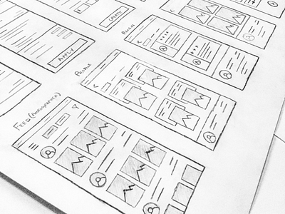 Wireframes for a project coming soon