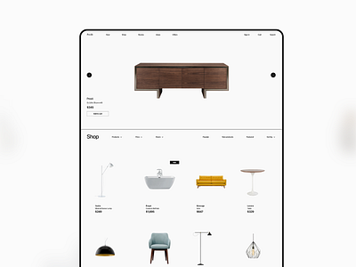 Pacific Web UI Kit adobe xd architecture figma furniture furniture store interior design minimal shop store ui kit web