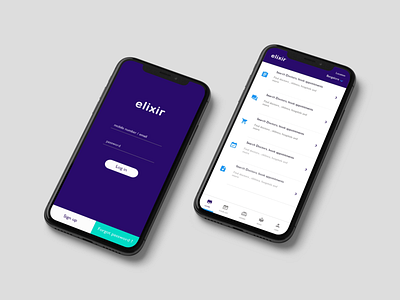 elixir - Health Care App - Prototype - Artboard studio