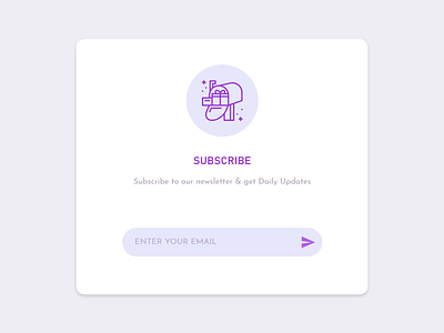 Newsletter model adobe xd card art design illustration ui