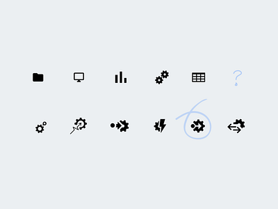 Icon development icons vector