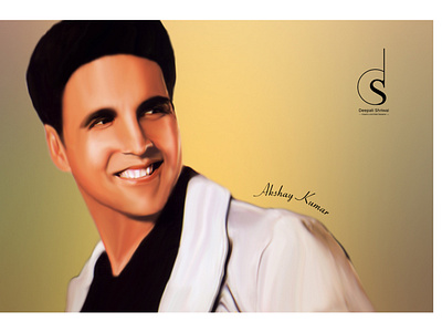 Smudge Painting for the Superstar Akshay Kumar