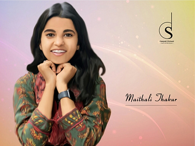 Smudge Painting for the Pure Soul Maithali Thakur :)