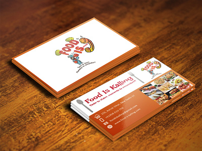 Visiting Card Design branding business card design food multimedia restaraunt visiting