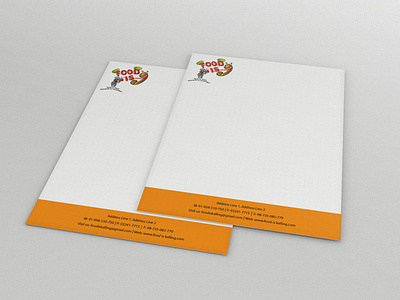 Letter Head Design brand branding design food letterhead multimedia restaurant