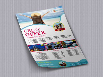 Flyer Design advertise advertisement brand branding flyer flyer design holiday multimedia travel vacation