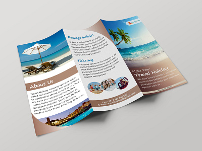 Tri Fold Brochure (Outside) advertisement brand branding brochure design holiday multimedia travel vacation