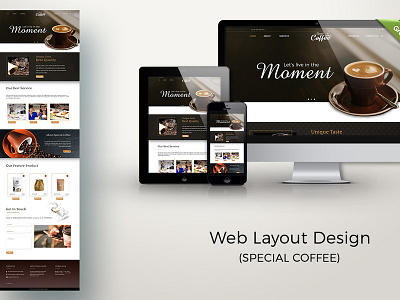 Web Layout Design (Special Coffee)