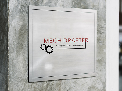 Logo Design Mech Drafter (A complete engineering solution)