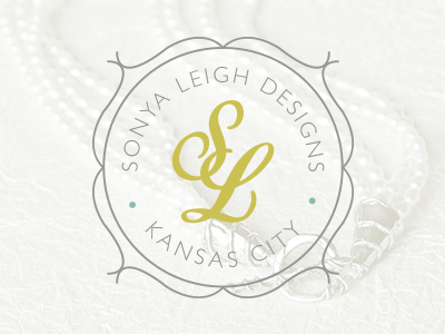 Sonya Leigh Designs Logo branding feminine jewelry jewelry design logo logo design photography product photography whimsical