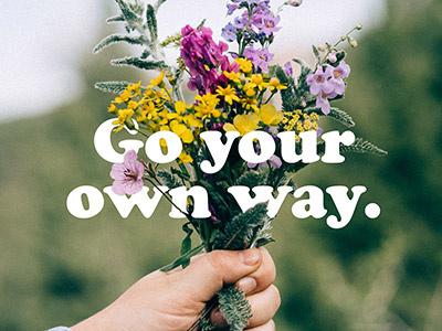 Go Your Own Way fleetwood mac flowers lyrics typography wildflowers