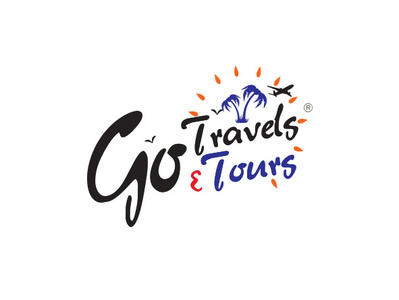 Go Travels Logo branding design flat logo