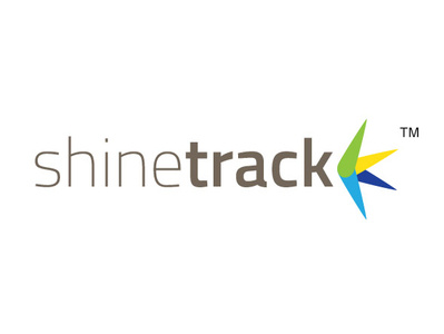 Shinetrack Logo branding design flat logo