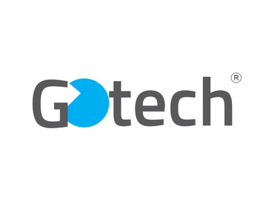 Go Tech Logo branding design flat logo