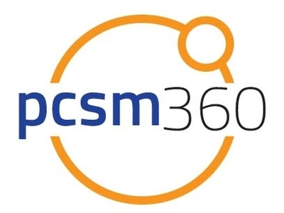 Pscm Logo branding design flat logo