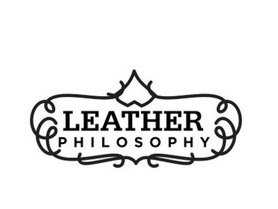 Leather Philosophy branding design flat logo