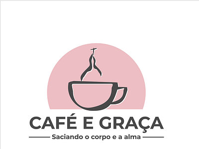 Caf Gra A Logo church coffee coffee shop grace illustration vector