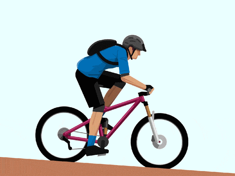 Character Rigging after effects bicycle bike character cycling mountain bike rigging