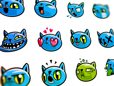 Cat Emotes cat cats character emoji emotes emoticon gaming kitten troll twitch