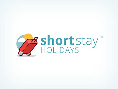 Shortstay baggage flat holiday logo luggage