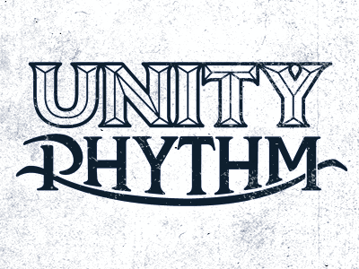 Unity Rythm illustration rhythm rough type unity