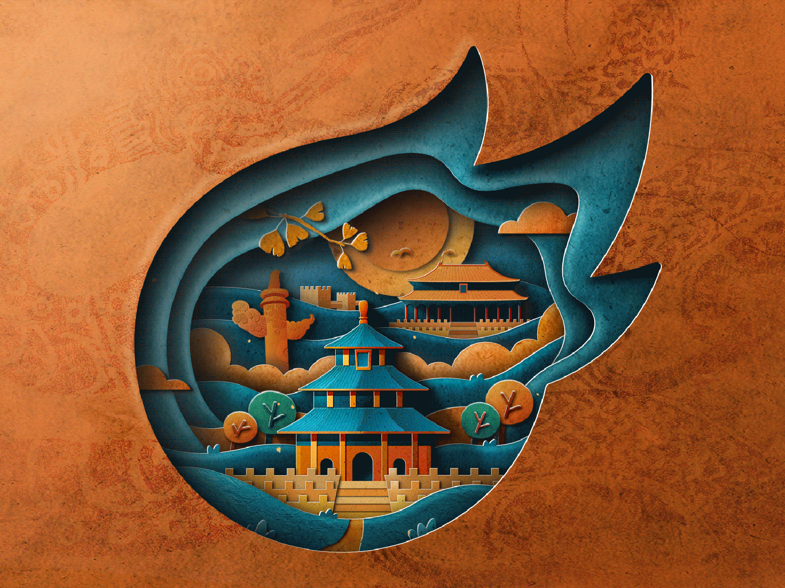 中国古都北京 illustration
