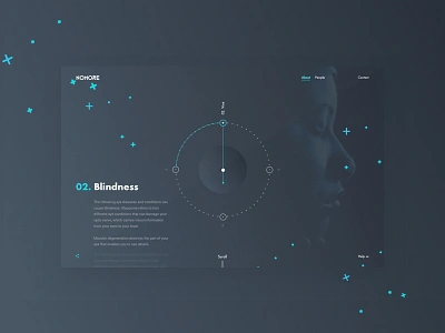 Nomore illness branding color effect flat future futurism illustration minimal typography ui uiux ux visual web website