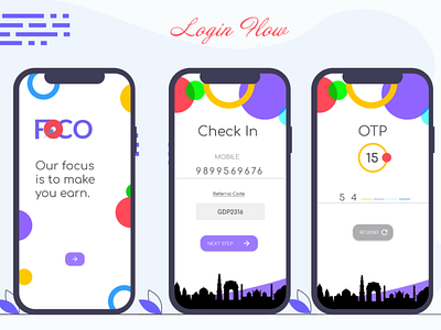 Easy Login Flow app design madmags mobile uidesign uxdesign