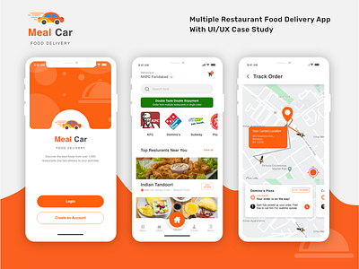 Multiple Restaurant Food Delivery App With UI/UX Case Study app food food app multiple restaurant product design single order ui ux