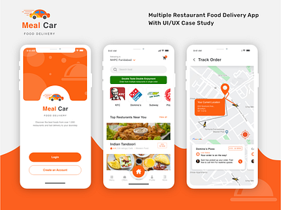 Multiple Restaurant Food Delivery App With UI/UX Case Study