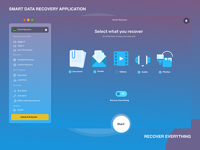 Smart Data Recovery Desktop Application