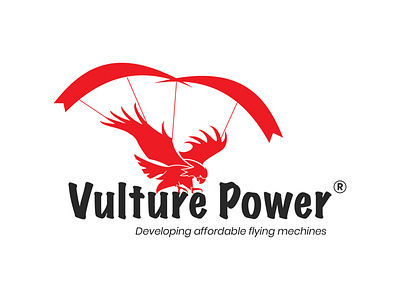 Vulture Power design logo madmags paragliding vulture