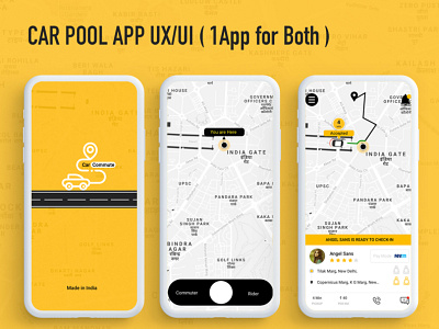 Car Commute App UX/UI majid