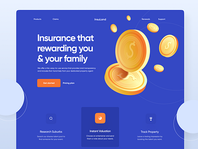 Insurance Company Website UI Exploration